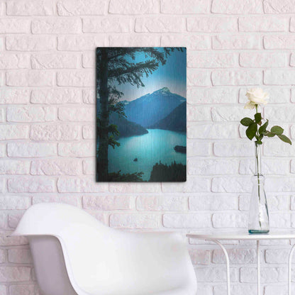 Luxe Metal Art  'Above The Lake'  by Don Schwartz, Metal Wall Art,16x24