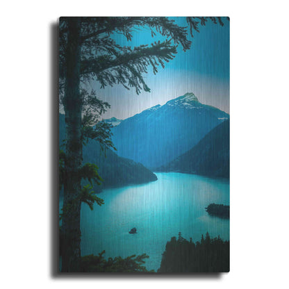 Luxe Metal Art  'Above The Lake'  by Don Schwartz, Metal Wall Art