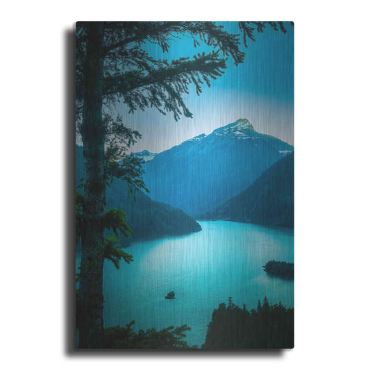 Luxe Metal Art  'Above The Lake'  by Don Schwartz, Metal Wall Art