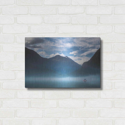 Luxe Metal Art  'Paddling Into The Mist'  by Don Schwartz, Metal Wall Art,24x16