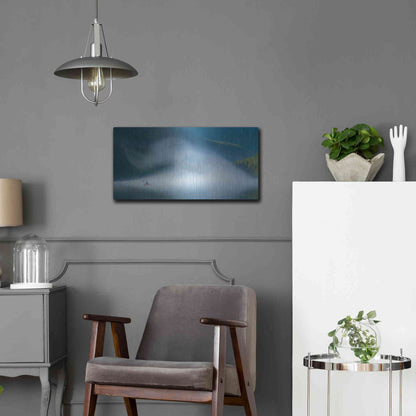 Luxe Metal Art  'Into The Swirl'  by Don Schwartz, Metal Wall Art,24x12