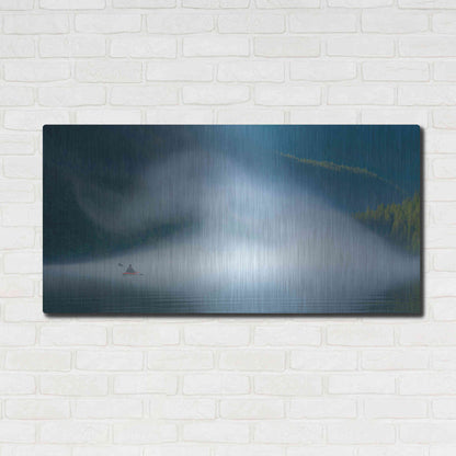 Luxe Metal Art  'Into The Swirl'  by Don Schwartz, Metal Wall Art,48x24