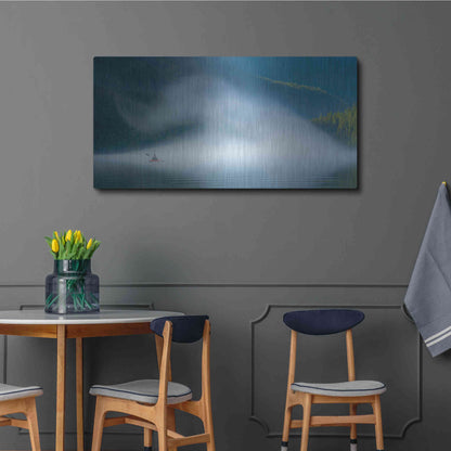 Luxe Metal Art  'Into The Swirl'  by Don Schwartz, Metal Wall Art,48x24