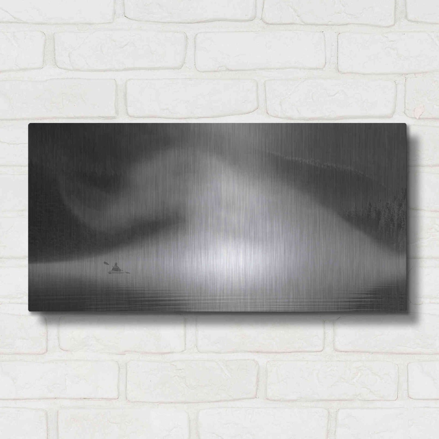 Luxe Metal Art  'Into The Swirl Ii'  by Don Schwartz, Metal Wall Art,24x12