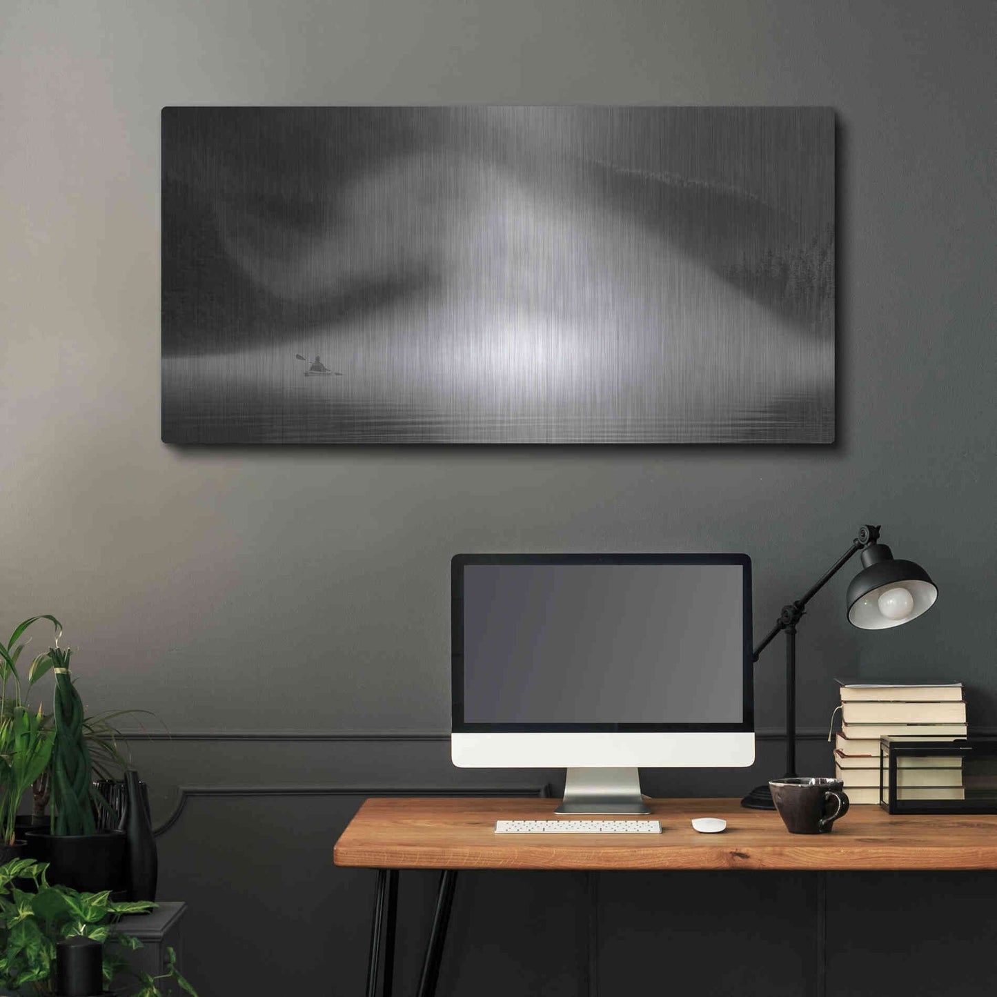 Luxe Metal Art  'Into The Swirl Ii'  by Don Schwartz, Metal Wall Art,48x24
