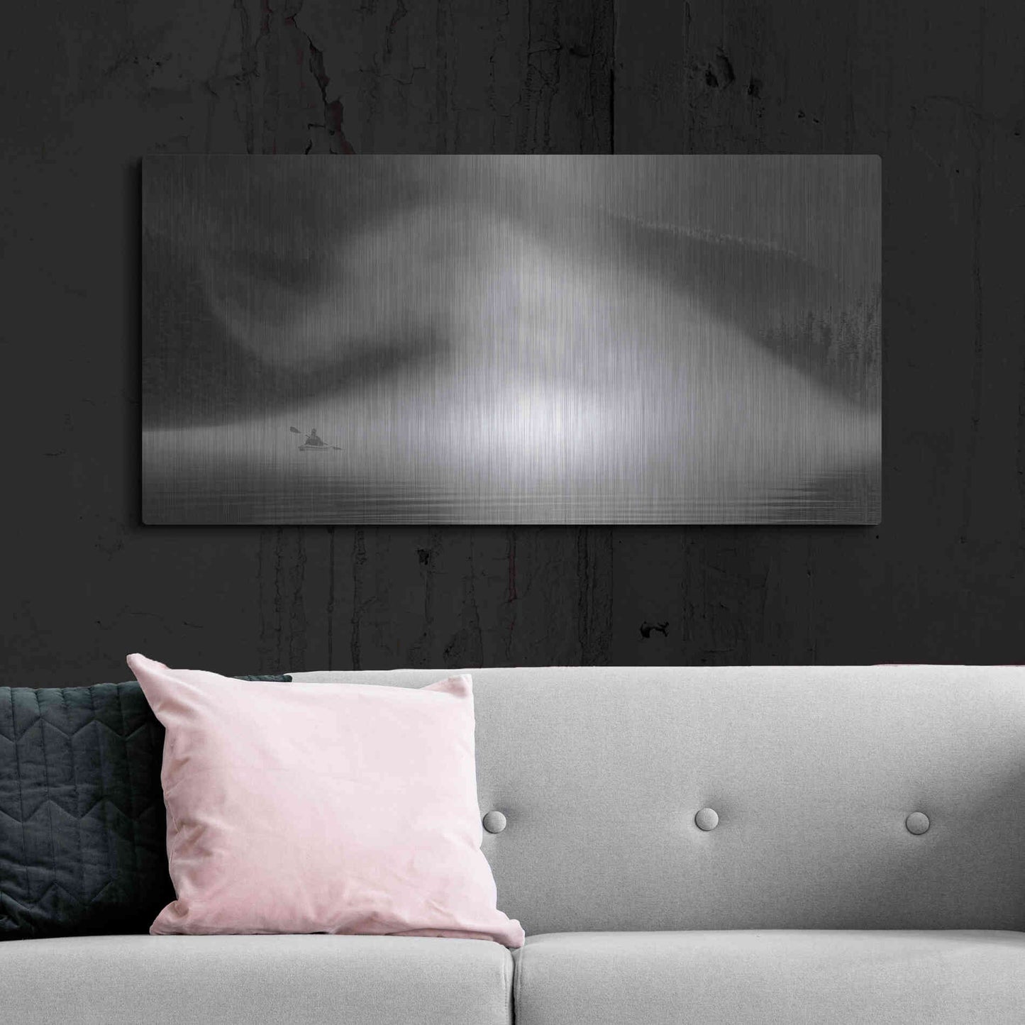 Luxe Metal Art  'Into The Swirl Ii'  by Don Schwartz, Metal Wall Art,48x24