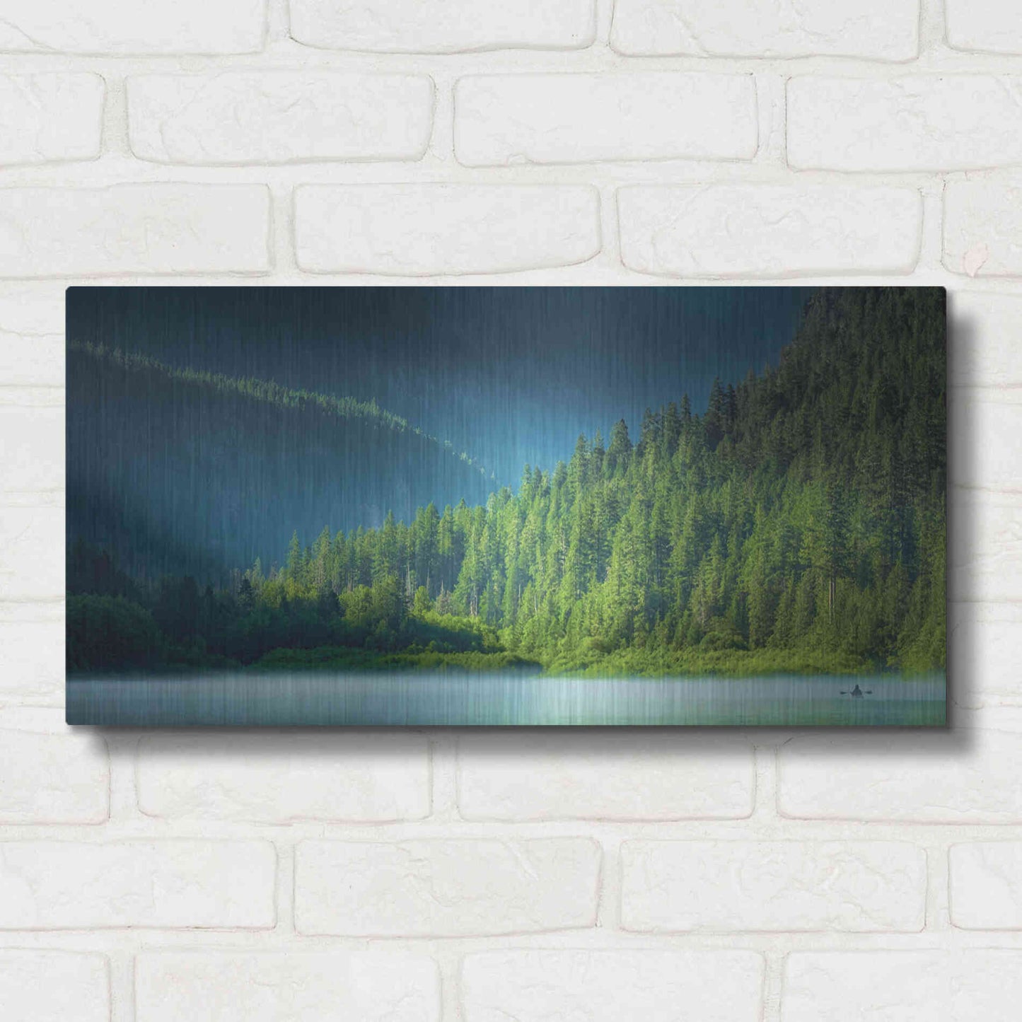 Luxe Metal Art  'Serene Paddle'  by Don Schwartz, Metal Wall Art,24x12