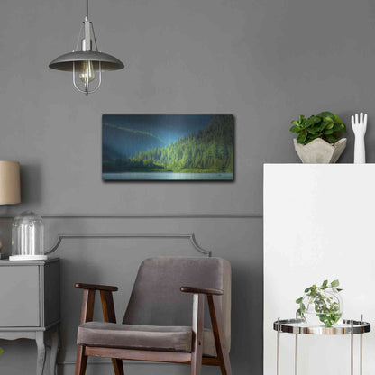 Luxe Metal Art  'Serene Paddle'  by Don Schwartz, Metal Wall Art,24x12