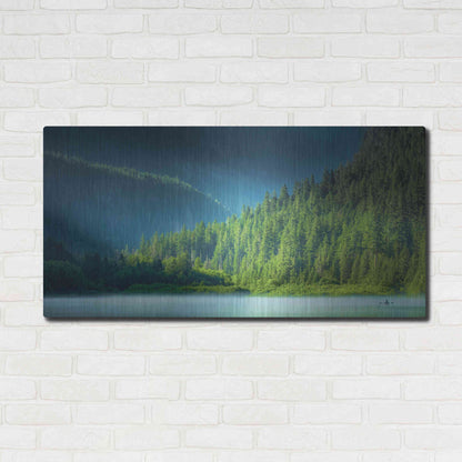 Luxe Metal Art  'Serene Paddle'  by Don Schwartz, Metal Wall Art,48x24