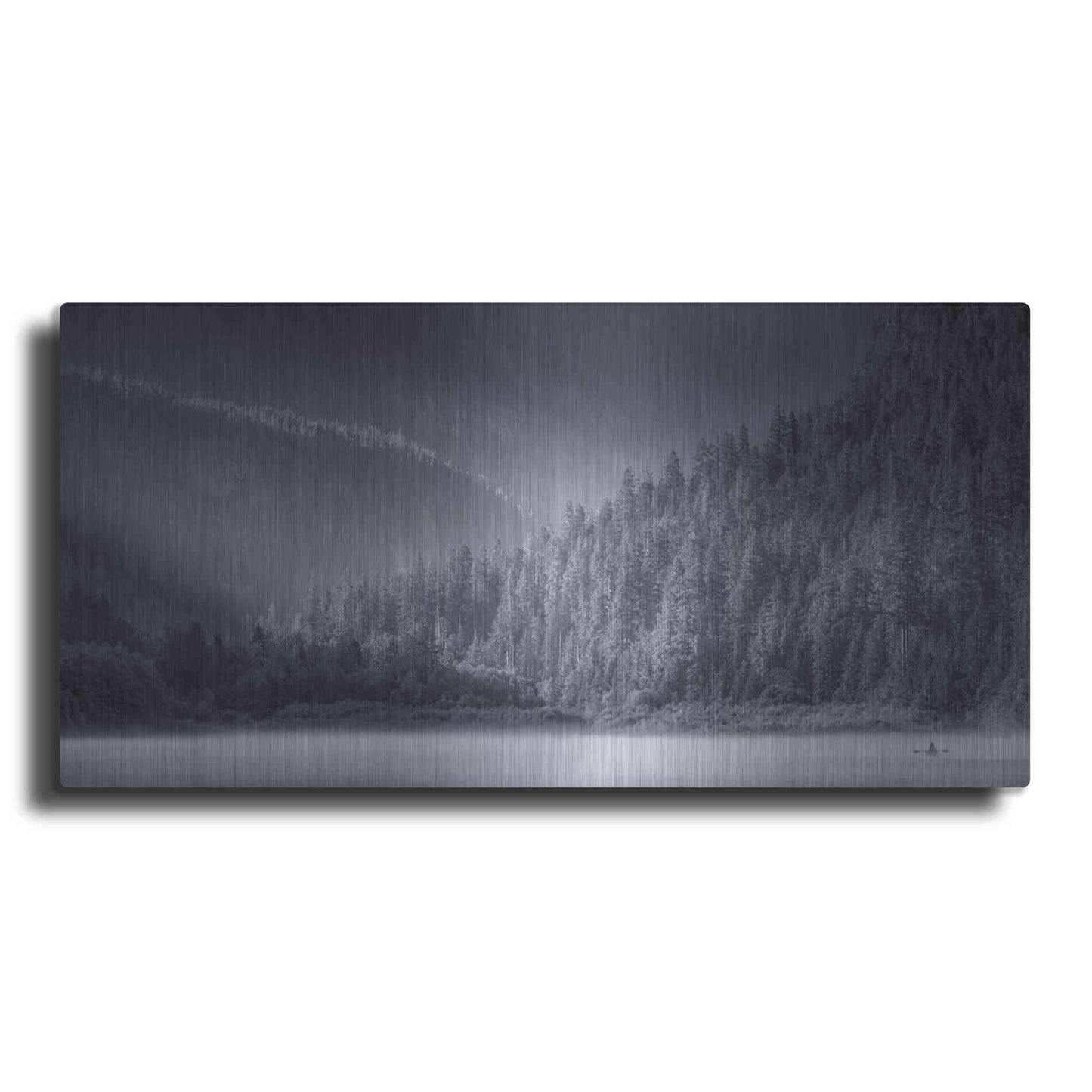 Luxe Metal Art  'Serene Paddle Ii'  by Don Schwartz, Metal Wall Art