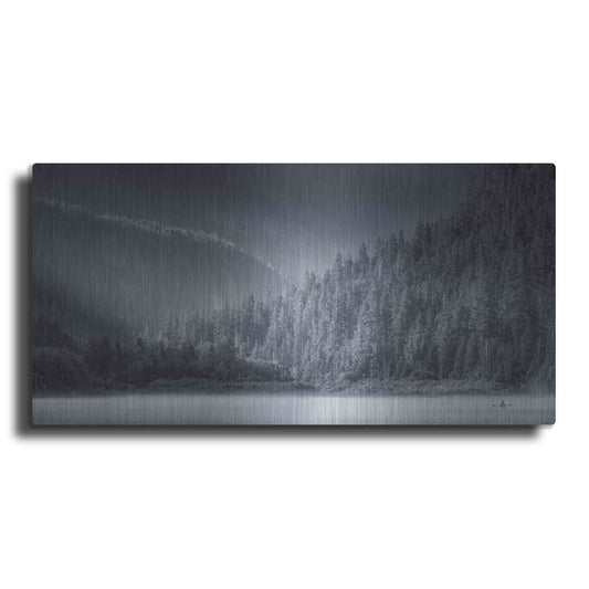 Luxe Metal Art  'Serene Paddle Ii'  by Don Schwartz, Metal Wall Art