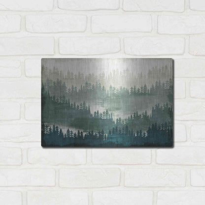 Luxe Metal Art 'Mountainscape' by Michael Mullan, Metal Wall Art,16x12