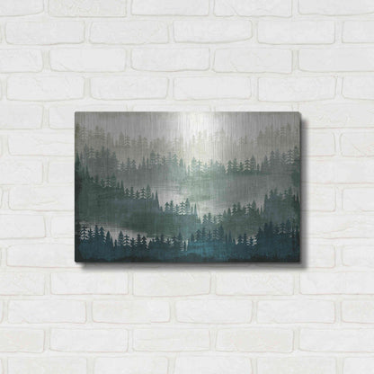 Luxe Metal Art 'Mountainscape' by Michael Mullan, Metal Wall Art,24x16