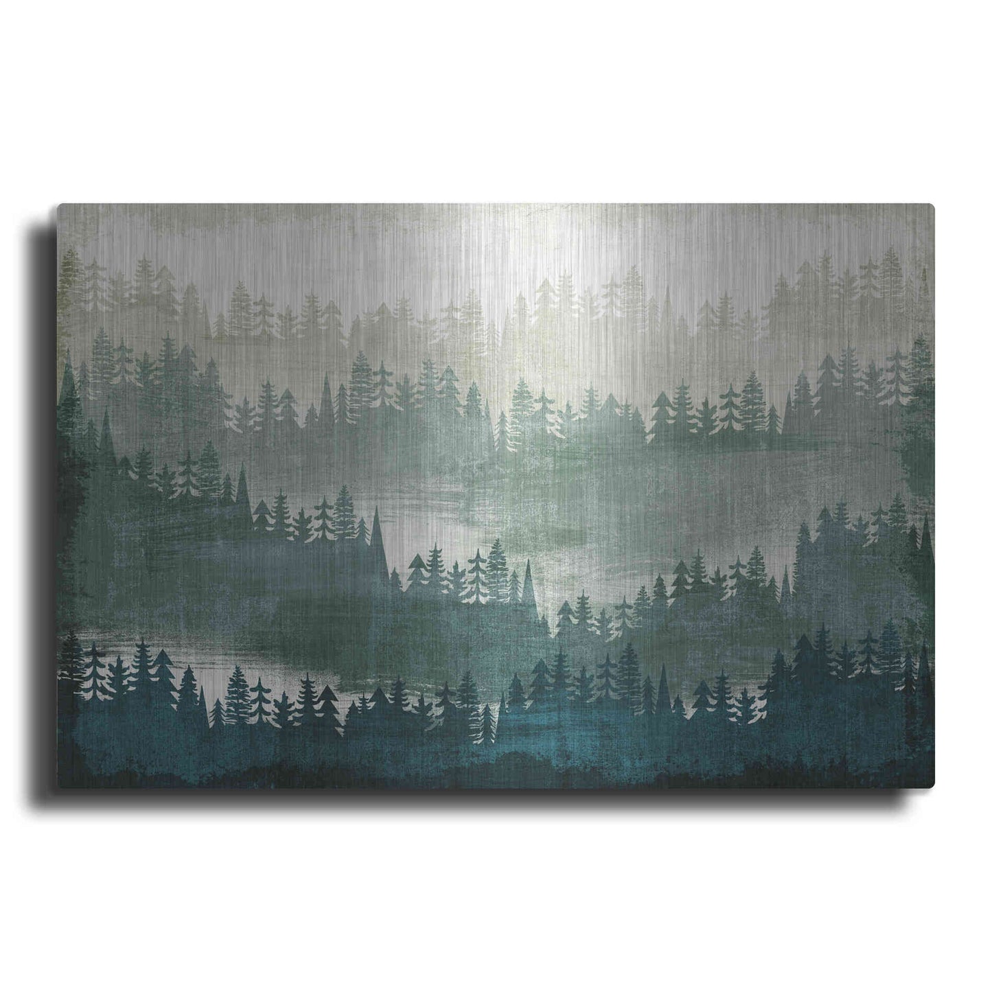 Luxe Metal Art 'Mountainscape' by Michael Mullan, Metal Wall Art