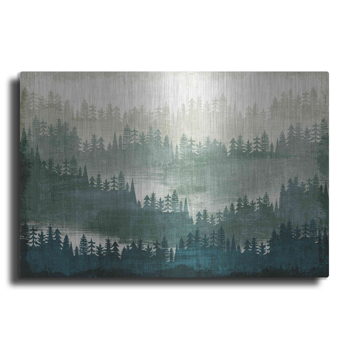 Luxe Metal Art 'Mountainscape' by Michael Mullan, Metal Wall Art
