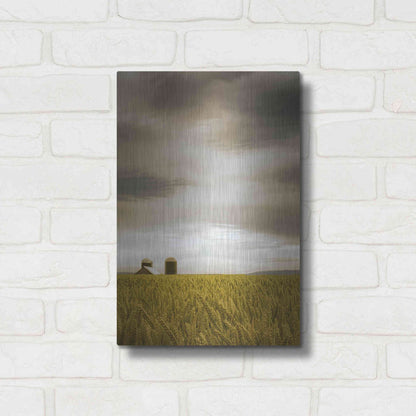 Luxe Metal Art  'Across The Wheat Field'  by Don Schwartz, Metal Wall Art,12x16