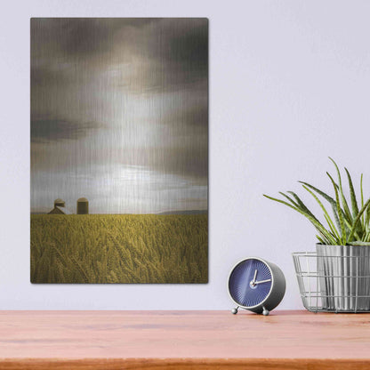 Luxe Metal Art  'Across The Wheat Field'  by Don Schwartz, Metal Wall Art,12x16