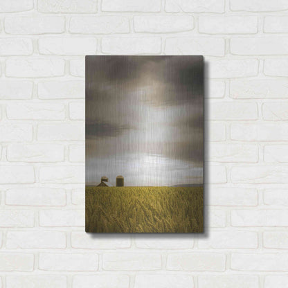 Luxe Metal Art  'Across The Wheat Field'  by Don Schwartz, Metal Wall Art,16x24