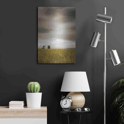 Luxe Metal Art  'Across The Wheat Field'  by Don Schwartz, Metal Wall Art,16x24