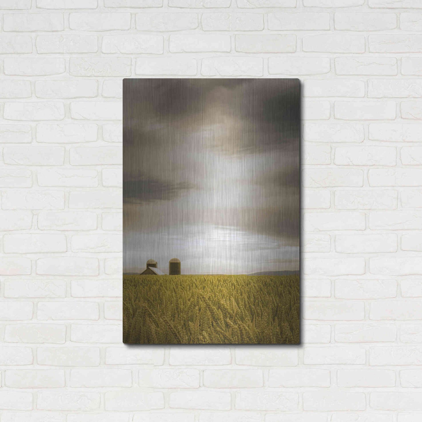 Luxe Metal Art  'Across The Wheat Field'  by Don Schwartz, Metal Wall Art,24x36