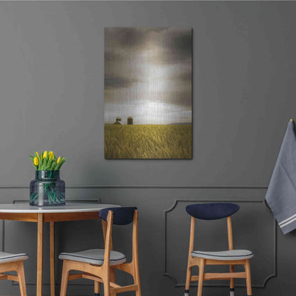 Luxe Metal Art  'Across The Wheat Field'  by Don Schwartz, Metal Wall Art,24x36