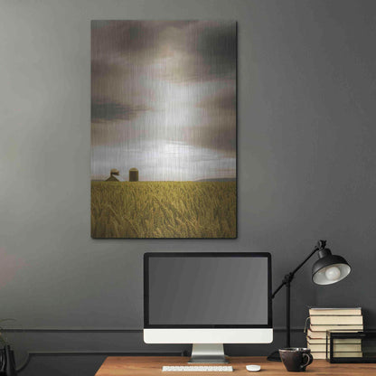 Luxe Metal Art  'Across The Wheat Field'  by Don Schwartz, Metal Wall Art,24x36