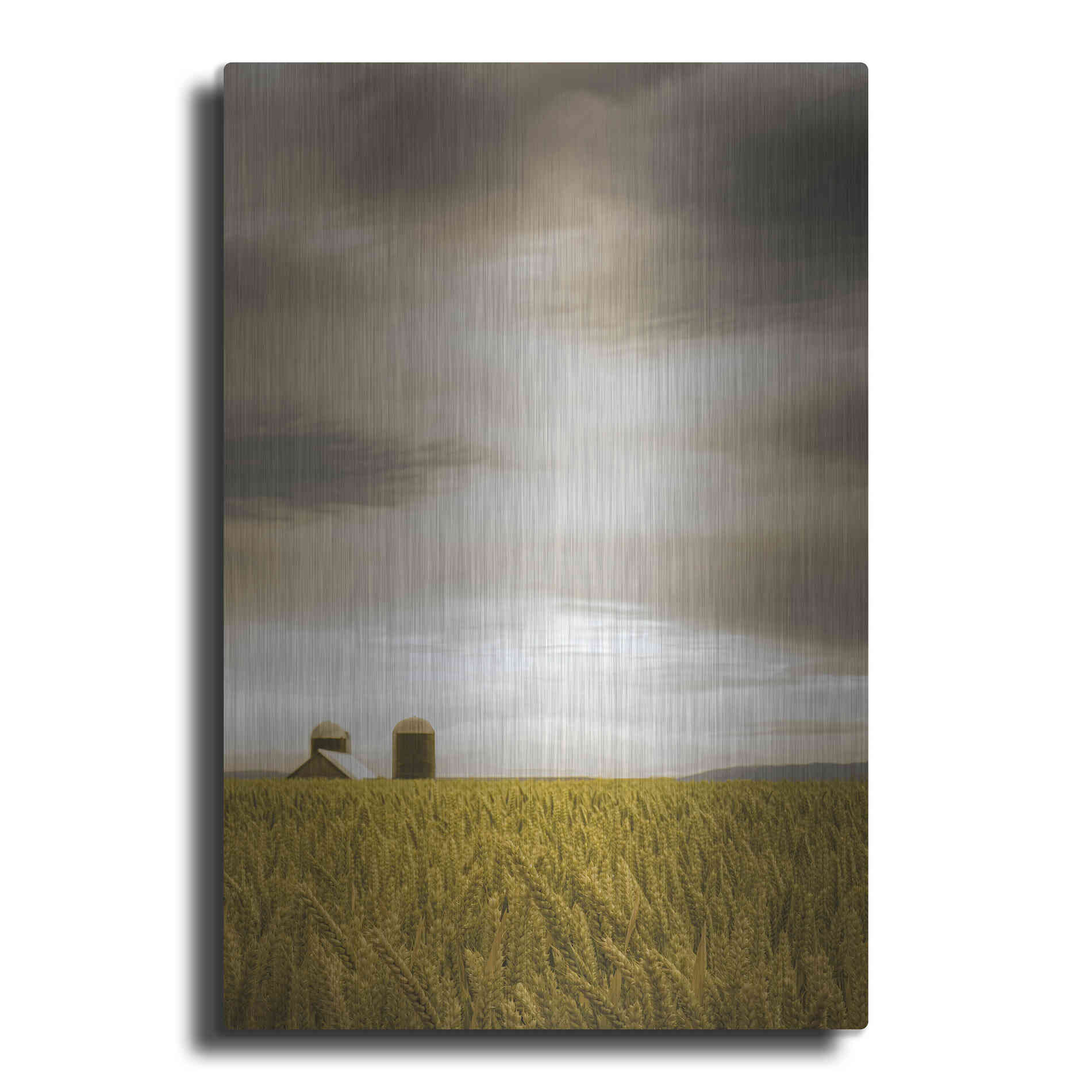 Luxe Metal Art  'Across The Wheat Field'  by Don Schwartz, Metal Wall Art