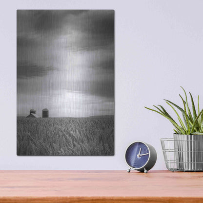 Luxe Metal Art  'Across The Wheat Field Ii'  by Don Schwartz, Metal Wall Art,12x16