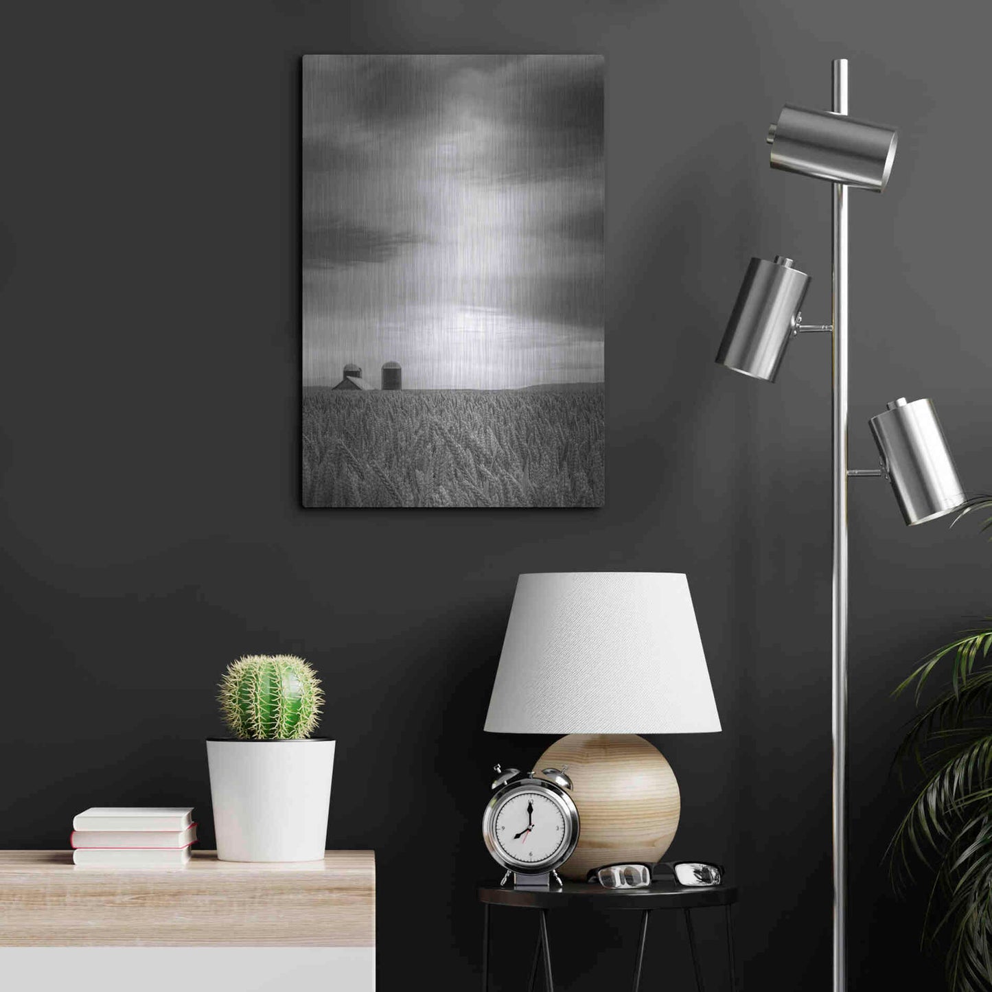 Luxe Metal Art  'Across The Wheat Field Ii'  by Don Schwartz, Metal Wall Art,16x24