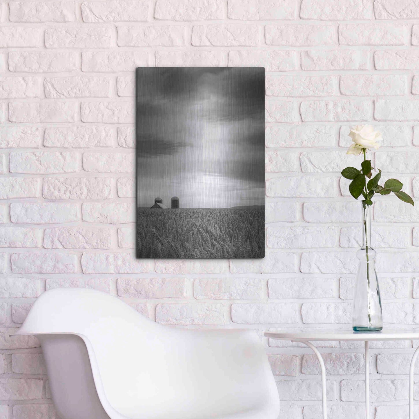 Luxe Metal Art  'Across The Wheat Field Ii'  by Don Schwartz, Metal Wall Art,16x24