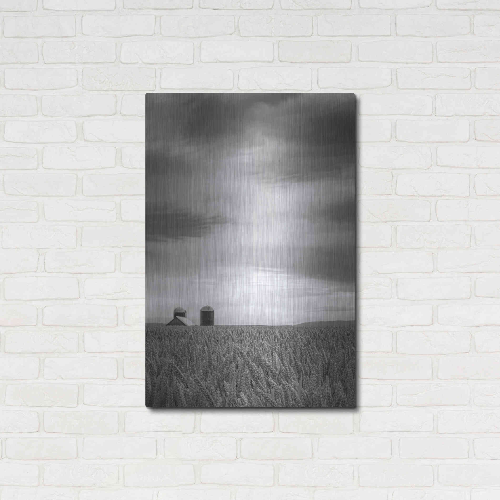 Luxe Metal Art  'Across The Wheat Field Ii'  by Don Schwartz, Metal Wall Art,24x36