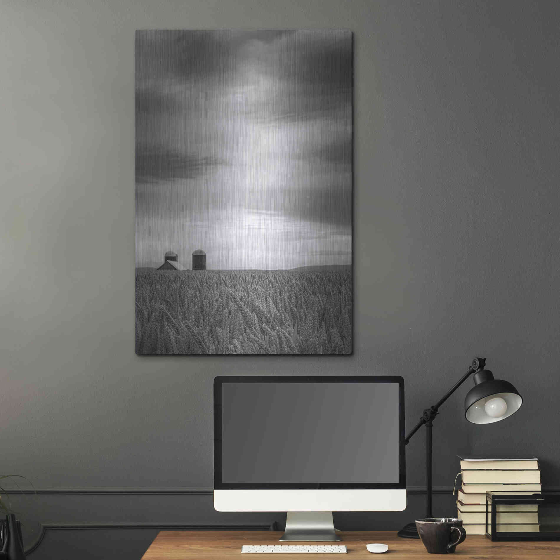 Luxe Metal Art  'Across The Wheat Field Ii'  by Don Schwartz, Metal Wall Art,24x36
