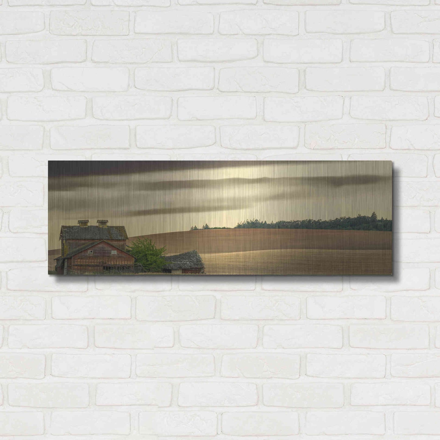 Luxe Metal Art  'Abandoned'  by Don Schwartz, Metal Wall Art,36x12