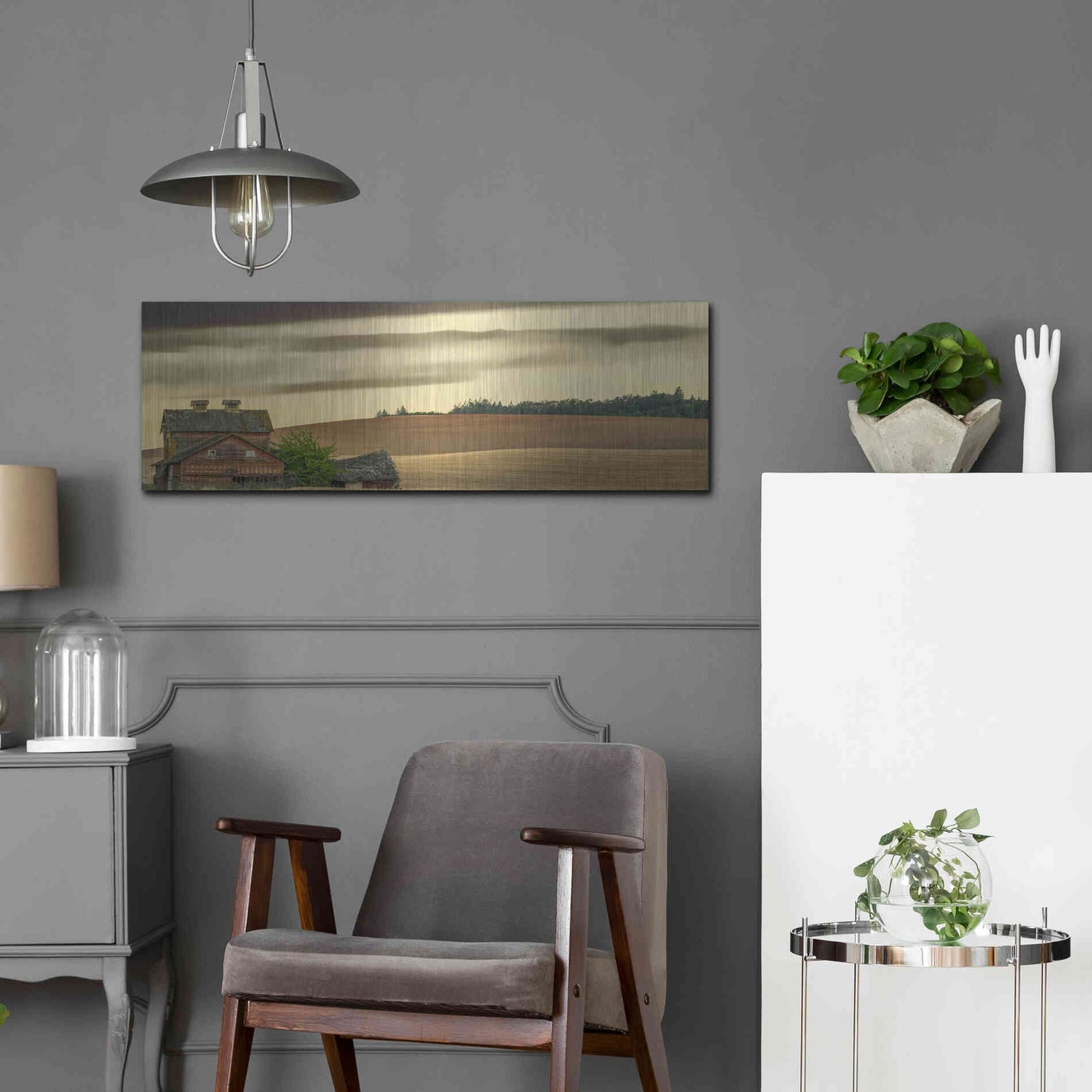 Luxe Metal Art  'Abandoned'  by Don Schwartz, Metal Wall Art,36x12