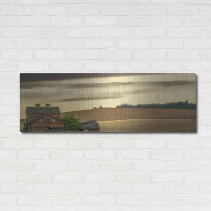 Luxe Metal Art  'Abandoned'  by Don Schwartz, Metal Wall Art,48x16