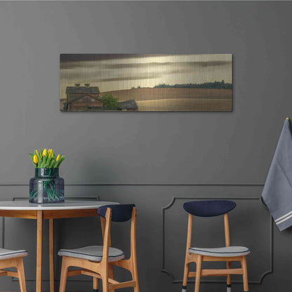 Luxe Metal Art  'Abandoned'  by Don Schwartz, Metal Wall Art,48x16