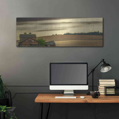 Luxe Metal Art  'Abandoned'  by Don Schwartz, Metal Wall Art,48x16