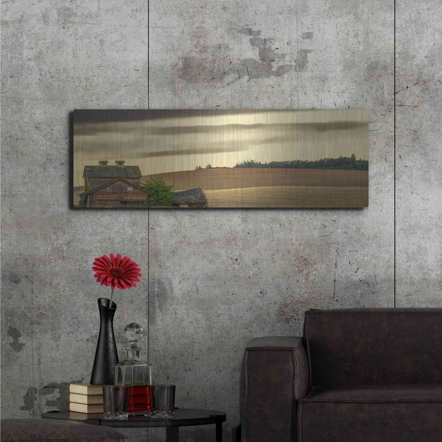 Luxe Metal Art  'Abandoned'  by Don Schwartz, Metal Wall Art,48x16