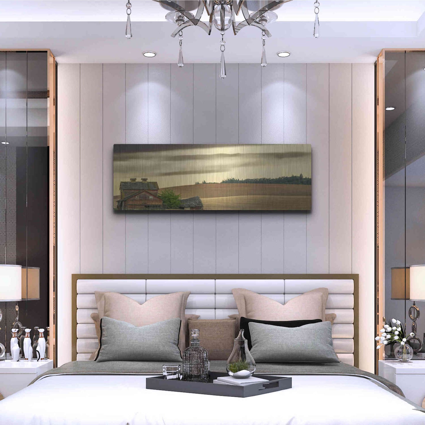 Luxe Metal Art  'Abandoned'  by Don Schwartz, Metal Wall Art,48x16