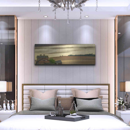 Luxe Metal Art  'Abandoned'  by Don Schwartz, Metal Wall Art,48x16