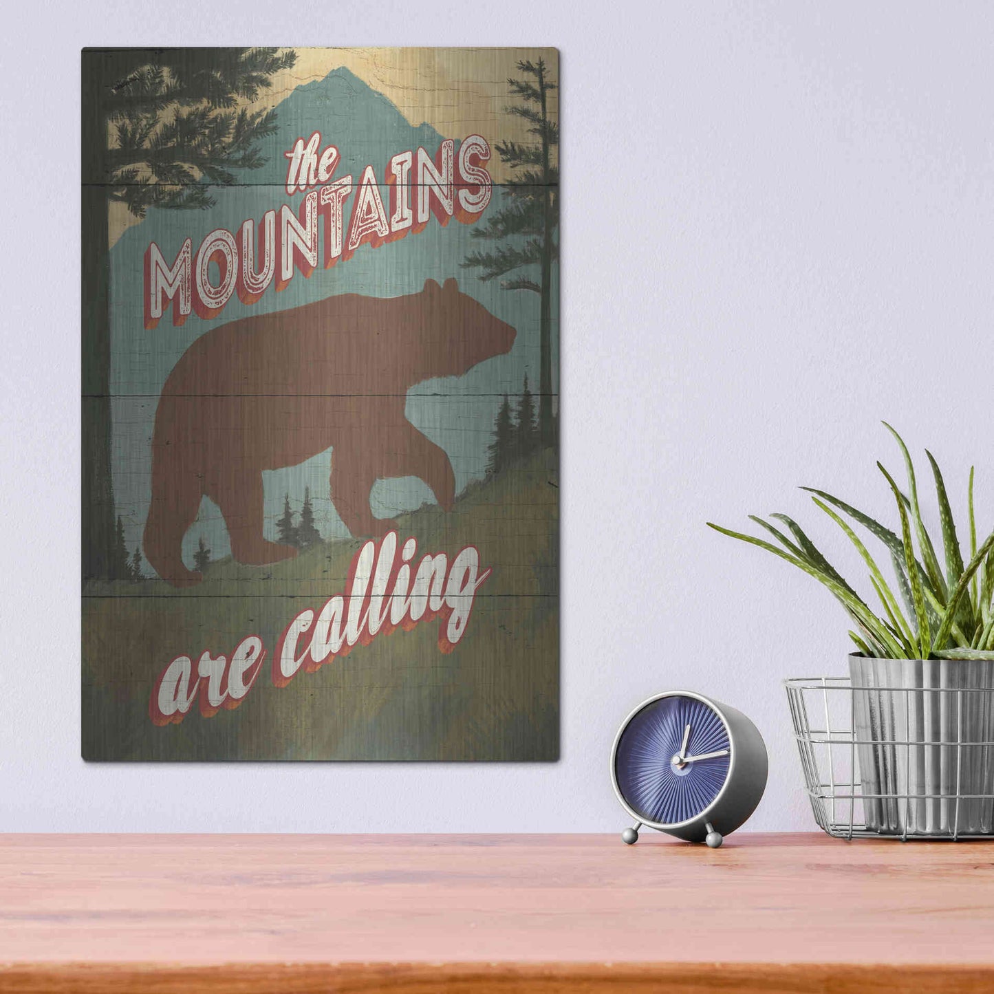 Luxe Metal Art 'Discover the Wild I' by Janelle Penner, Metal Wall Art,12x16