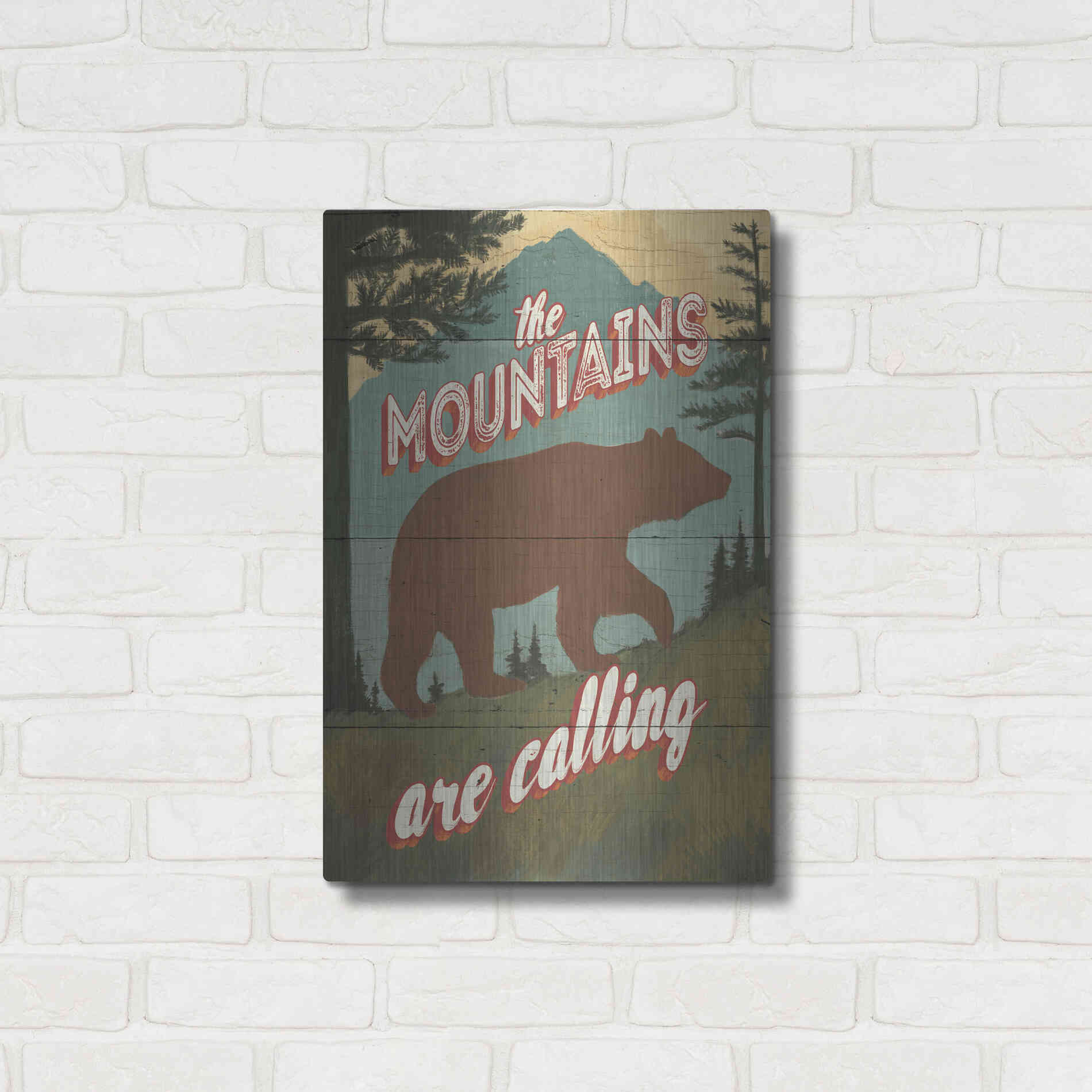 Luxe Metal Art 'Discover the Wild I' by Janelle Penner, Metal Wall Art,16x24