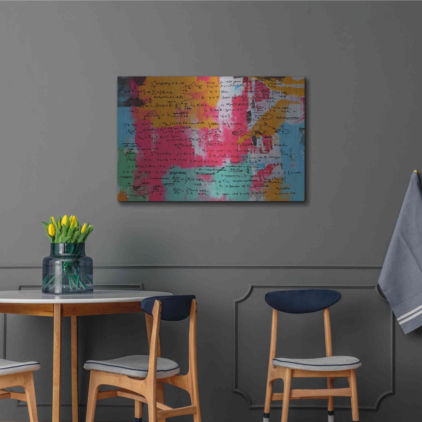 Luxe Metal Art 'Abstract Colorful Flows 2' by Irena Orlov Metal Wall Art,36x24