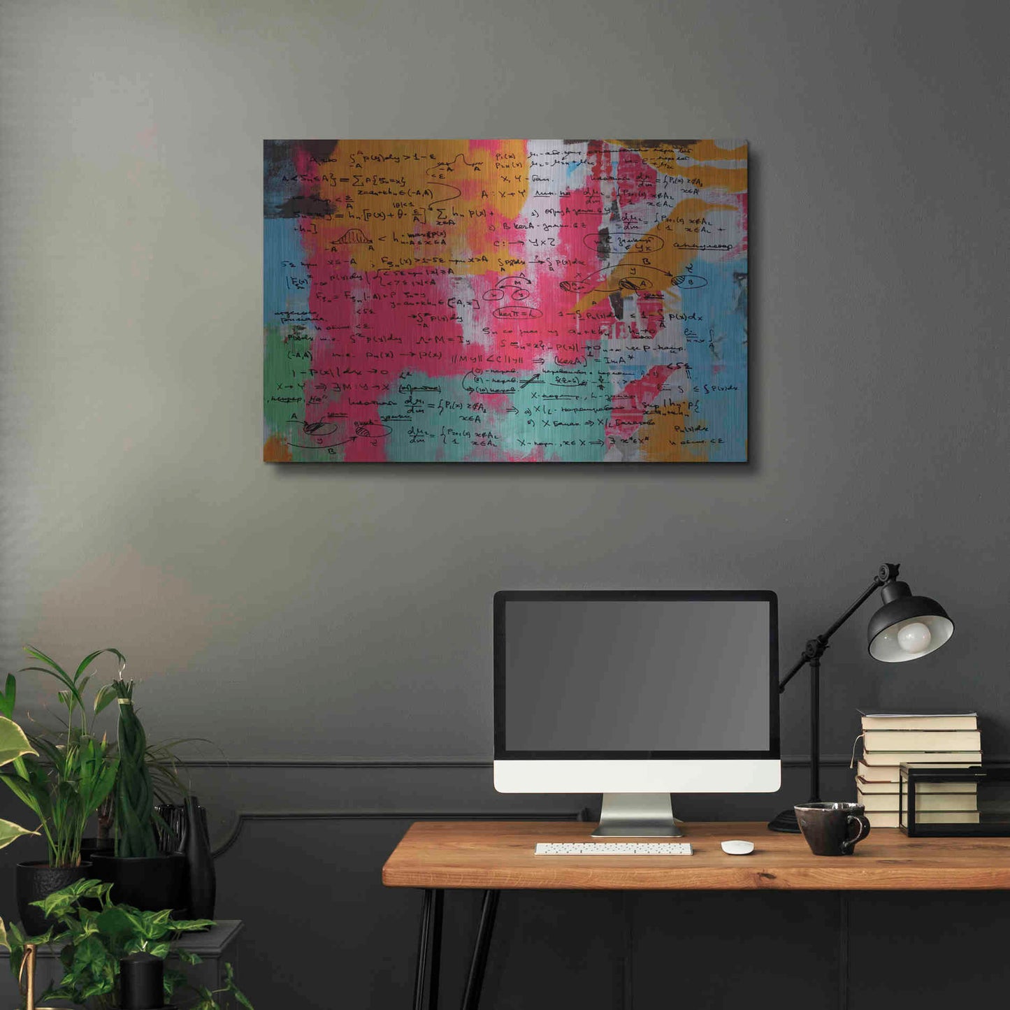 Luxe Metal Art 'Abstract Colorful Flows 2' by Irena Orlov Metal Wall Art,36x24