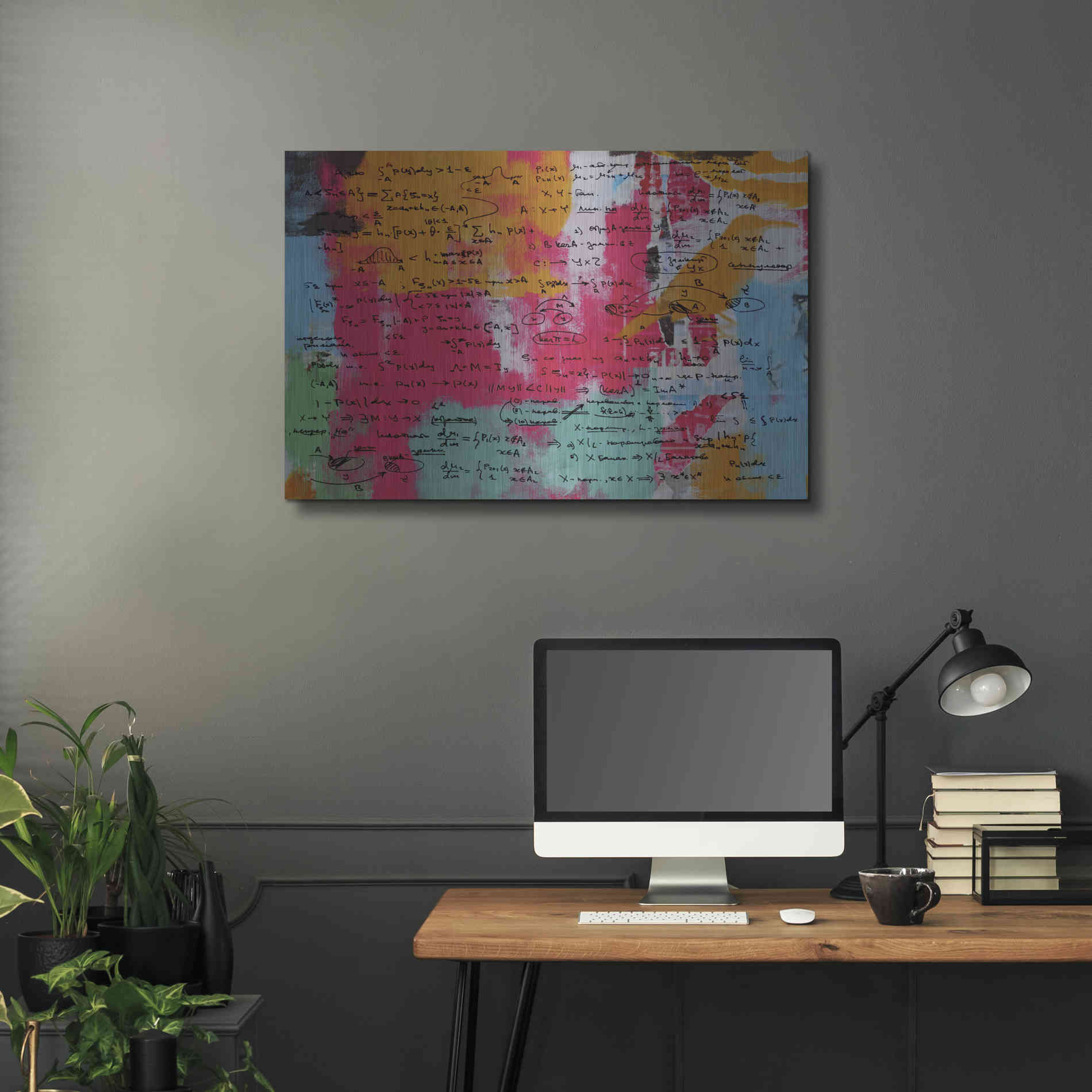 Luxe Metal Art 'Abstract Colorful Flows 2' by Irena Orlov Metal Wall Art,36x24