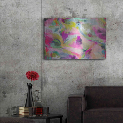 Luxe Metal Art 'Abstract Colorful Flows 3' by Irena Orlov Metal Wall Art,36x24