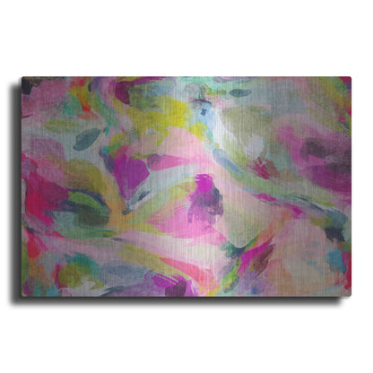 Luxe Metal Art 'Abstract Colorful Flows 3' by Irena Orlov Metal Wall Art