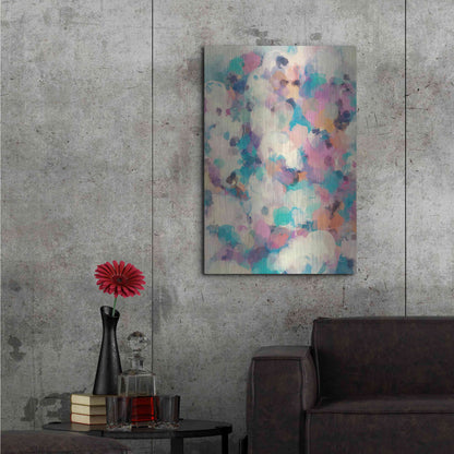 Luxe Metal Art 'Abstract Colorful Flows 5' by Irena Orlov Metal Wall Art,24x36