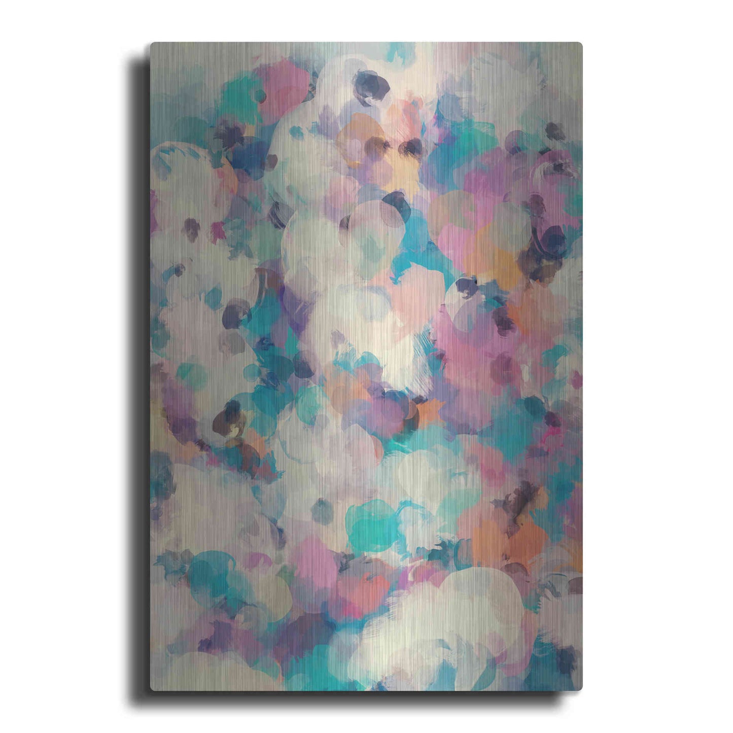 Luxe Metal Art 'Abstract Colorful Flows 5' by Irena Orlov Metal Wall Art