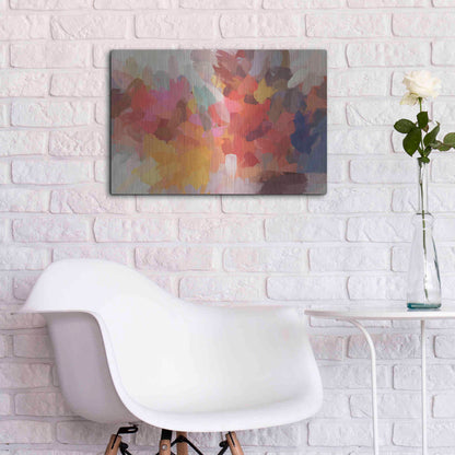 Luxe Metal Art 'Abstract Colorful Flows 7' by Irena Orlov Metal Wall Art,24x16